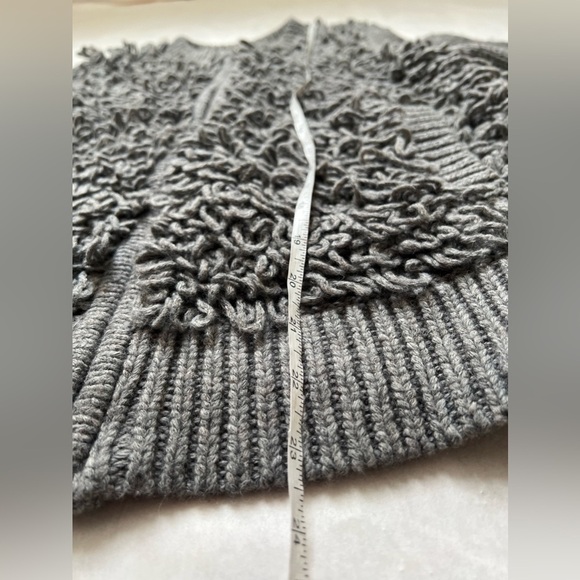 Madewell Fringe Loop Full Zip Sweater Cardigan Gray Jacket Size XS Alpaca Wool - Picture 4 of 7